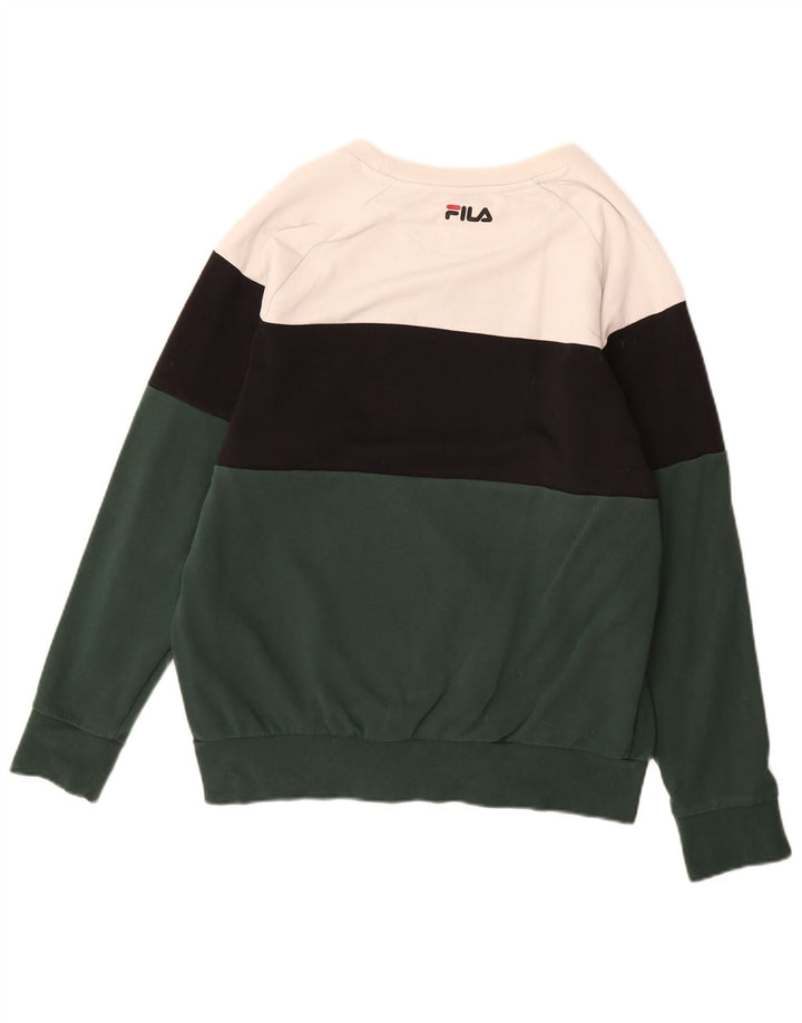 FILA Herre grafisk sweatshirt Jumper Medium Flerfarvet Colourblock
