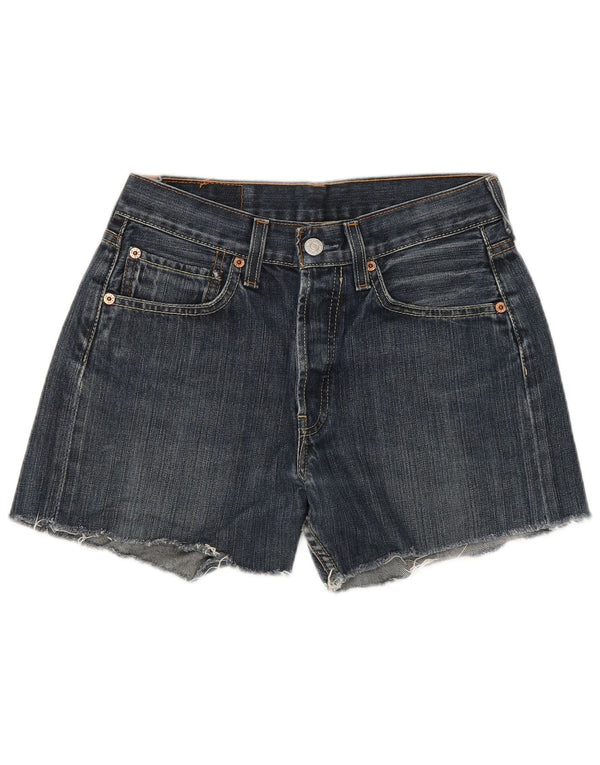 Levi's Womens 501 denimshorts W28 Medium Blue Bomuld