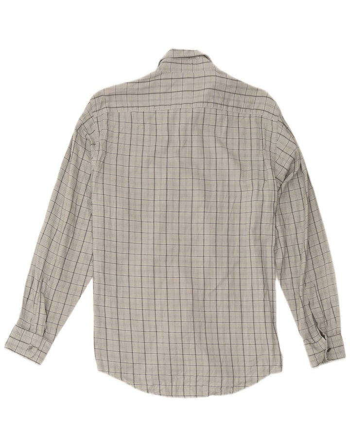 Trussardi herreskjorte mellemgrå ternet