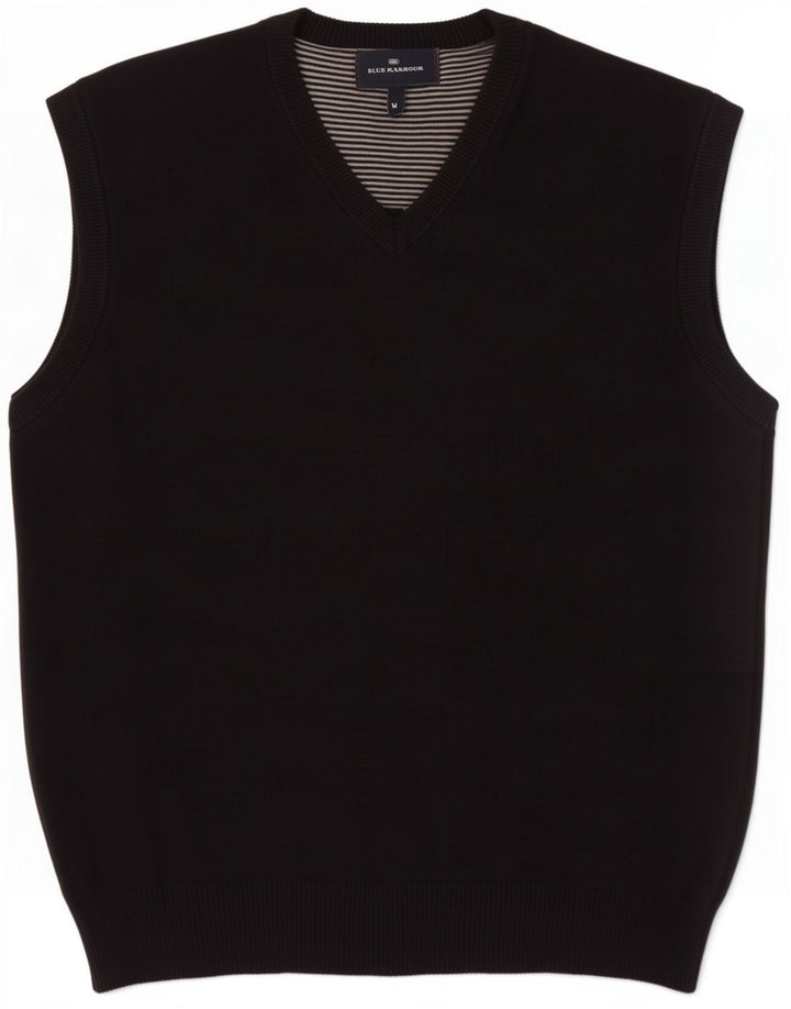 Marks & Spencer Herre Blue Harbor Vest Tank Top Medium Navy Bomuld