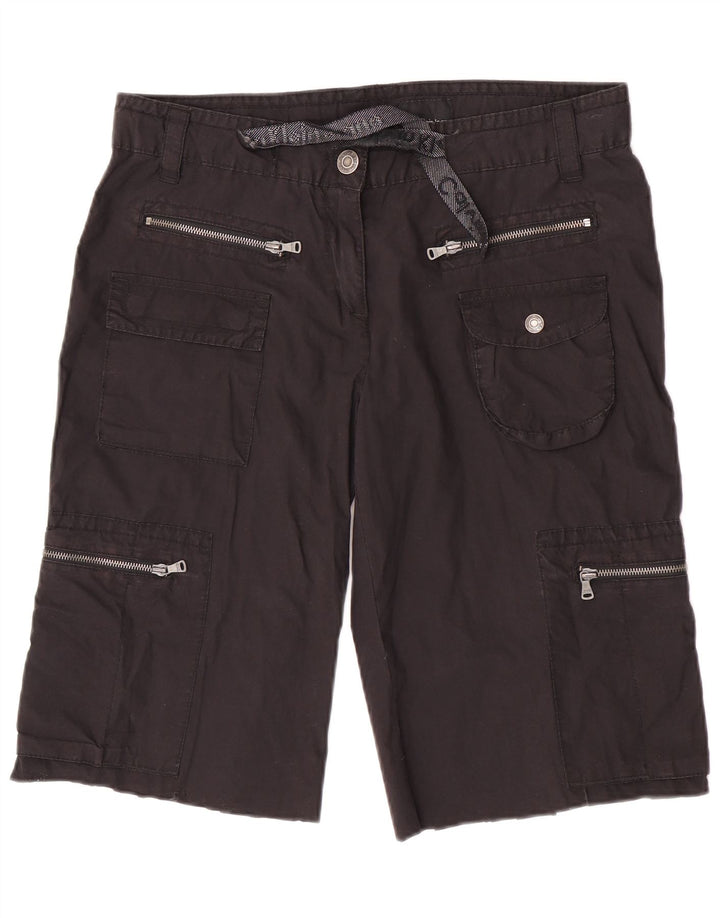 Calvin Klein Jeans Dame Cargo Shorts W32 Medium Sort Bomuld