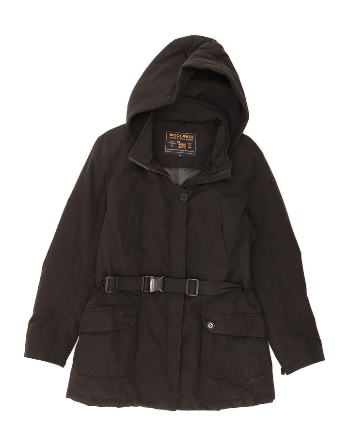 WOOLRICH Womens Hooded Padded Jacket UK 18 XL Black Vintage Woolrich and Second-Hand Woolrich from Messina Hembry 