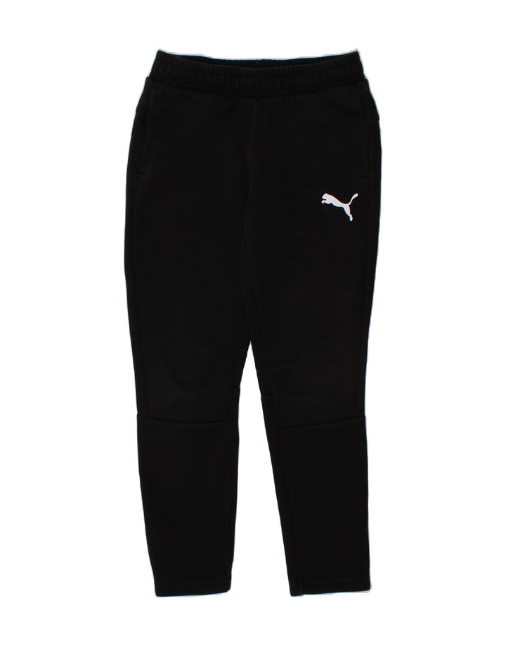 PUMA Girls Tracksuit Trousers 9-10 Years Black Vintage Puma and Second-Hand Puma from Messina Hembry 