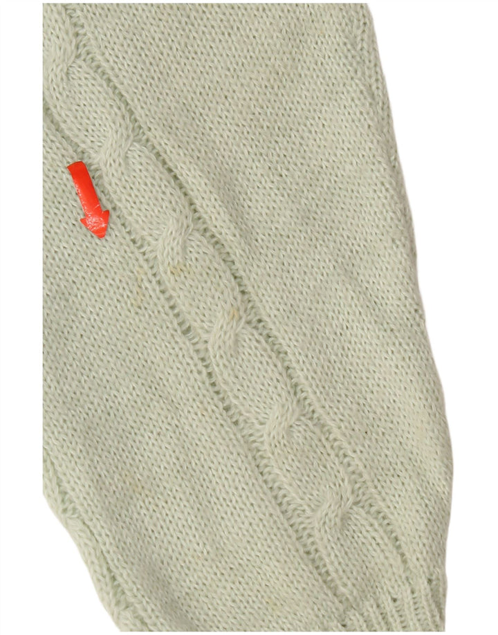 Vintage herre sweater med rund hals, medium grøn