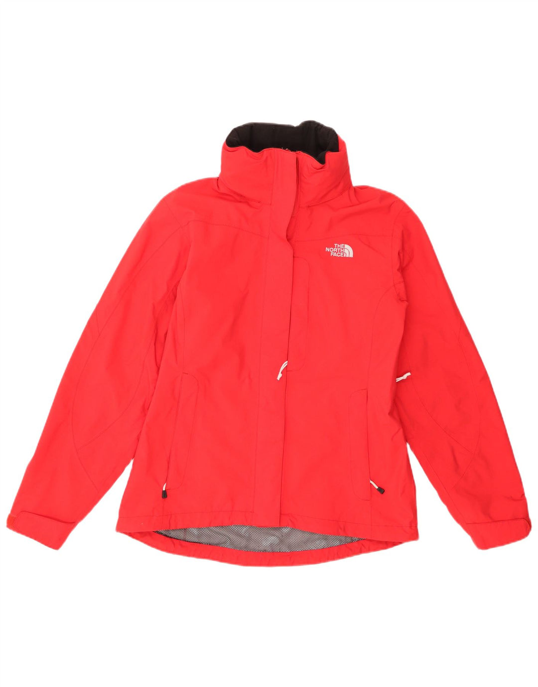 THE NORTH FACE Dame Hyvent Oversized Regnjakke med hætte UK 36 Lille Rød