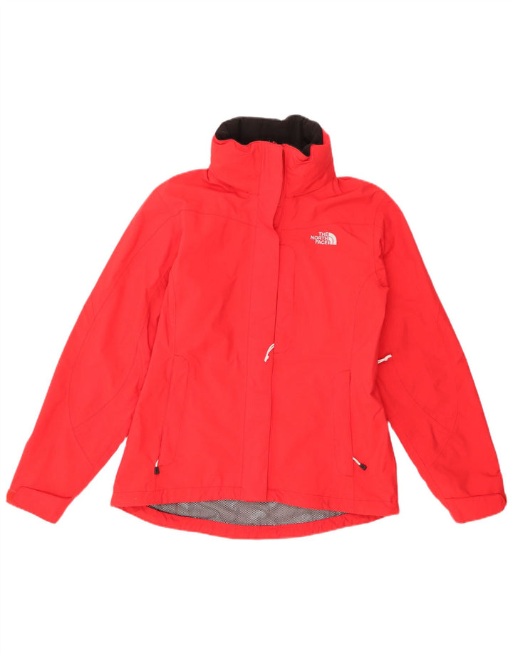 THE NORTH FACE Dame Hyvent Oversized Regnjakke med hætte UK 36 Lille Rød