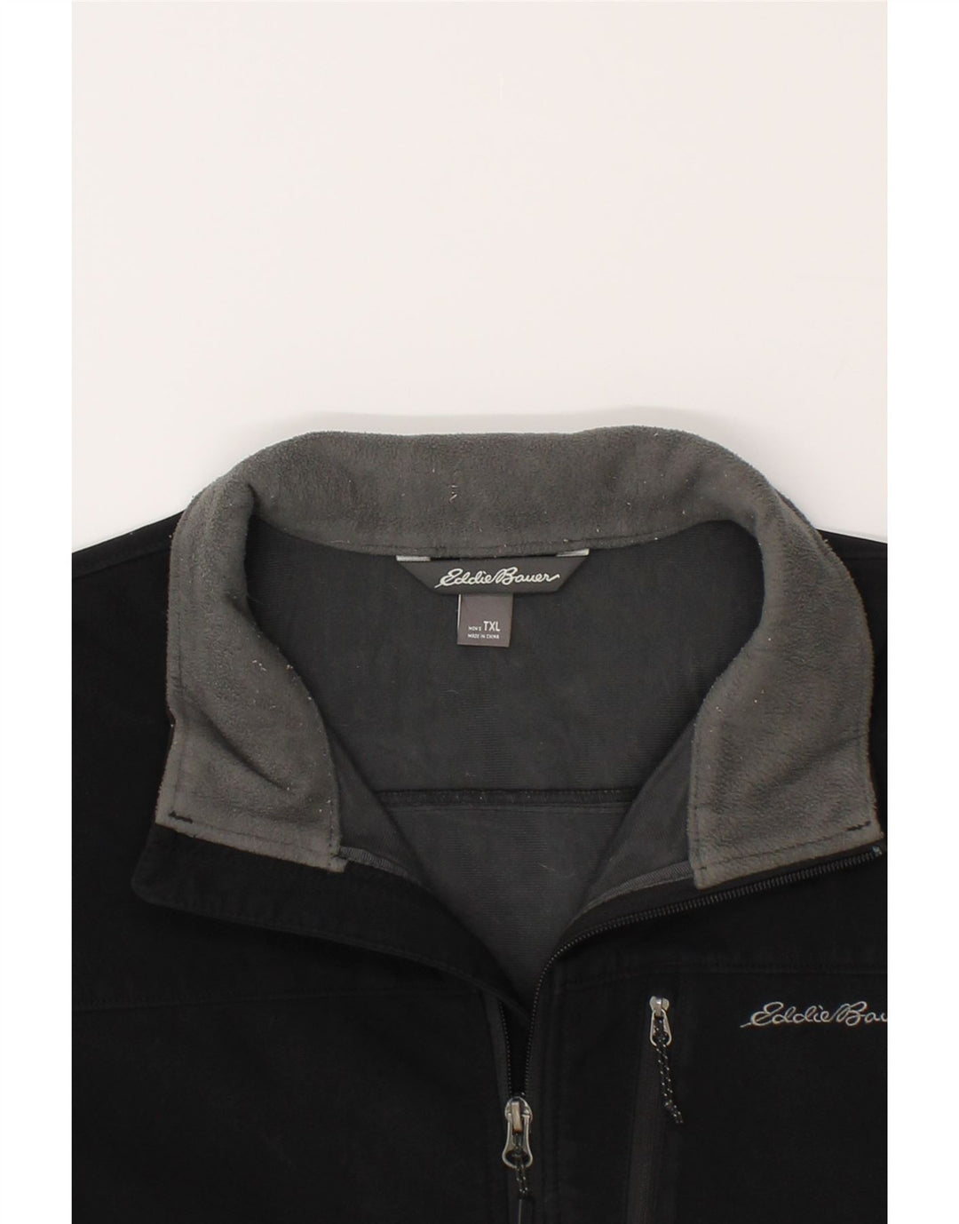 EDDIE BAUER Mens Windbreaker Jacket UK 42 XL Black Polyester Vintage Eddie Bauer and Second-Hand Eddie Bauer from Messina Hembry 