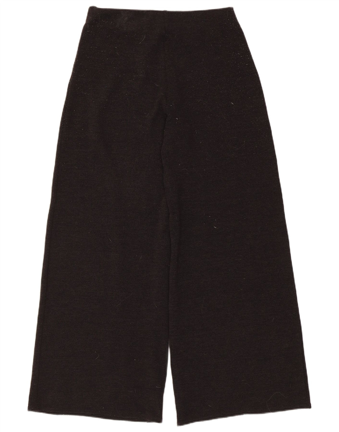 Zara kvinders brede ben Casual bukser Medium W28 L28 Sort polyester