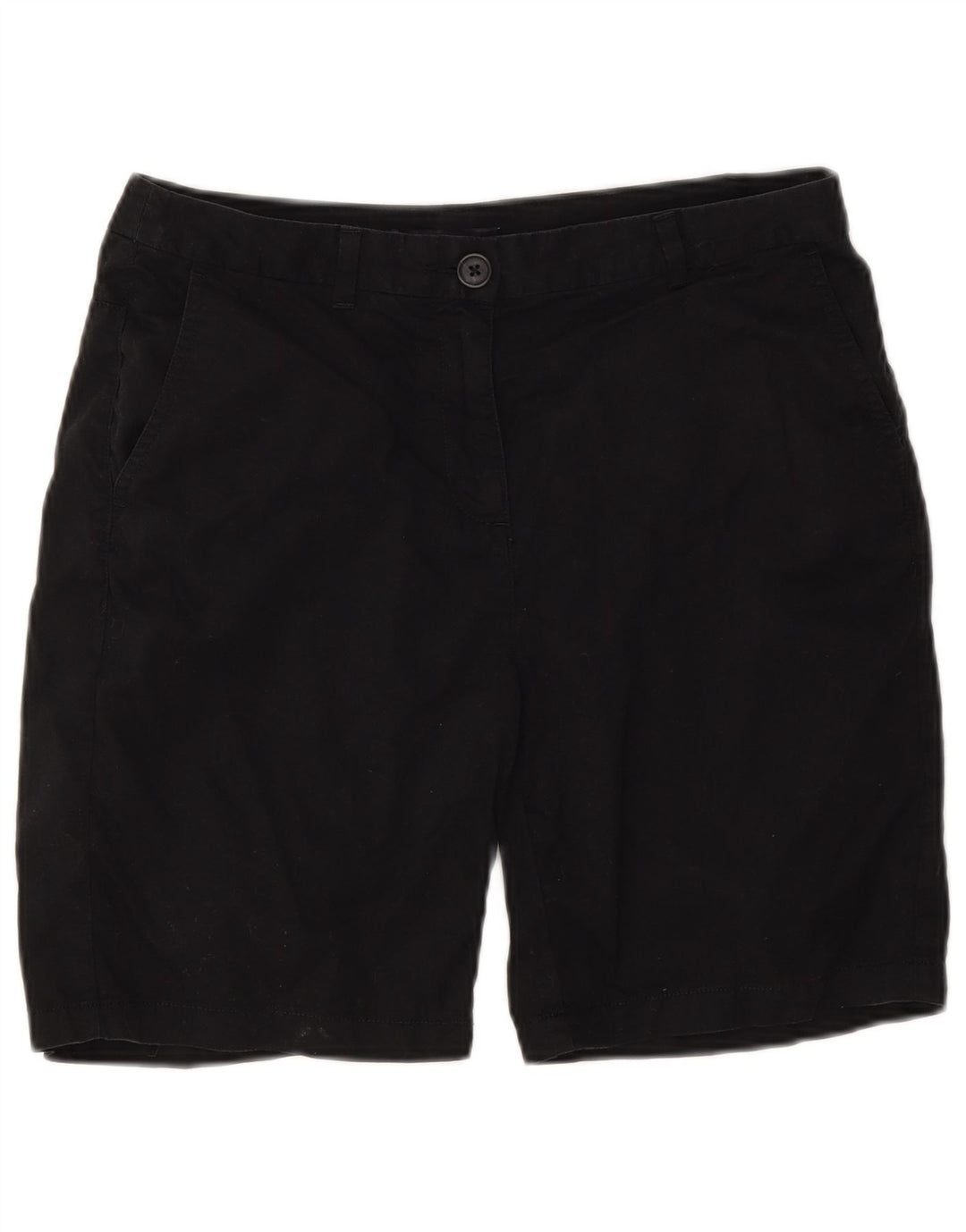 Marks & Spencer Chino Shorts til kvinder UK 10 Small W30 Black Bomuld