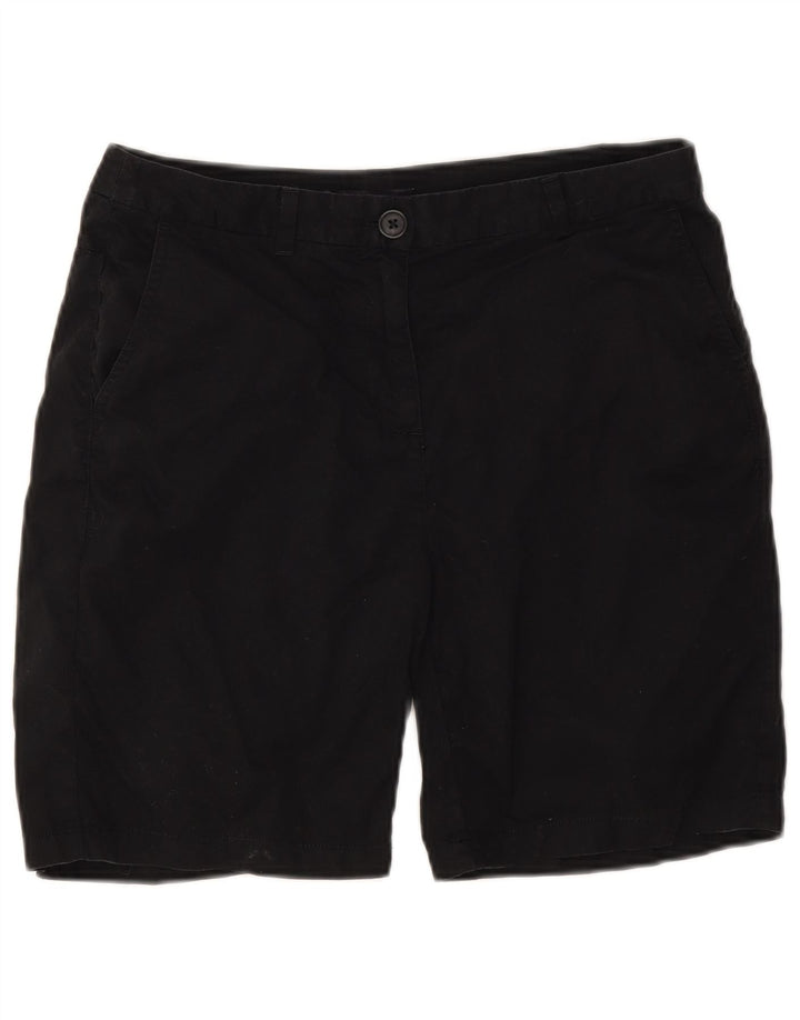 Marks & Spencer Chino Shorts til kvinder UK 10 Small W30 Black Bomuld
