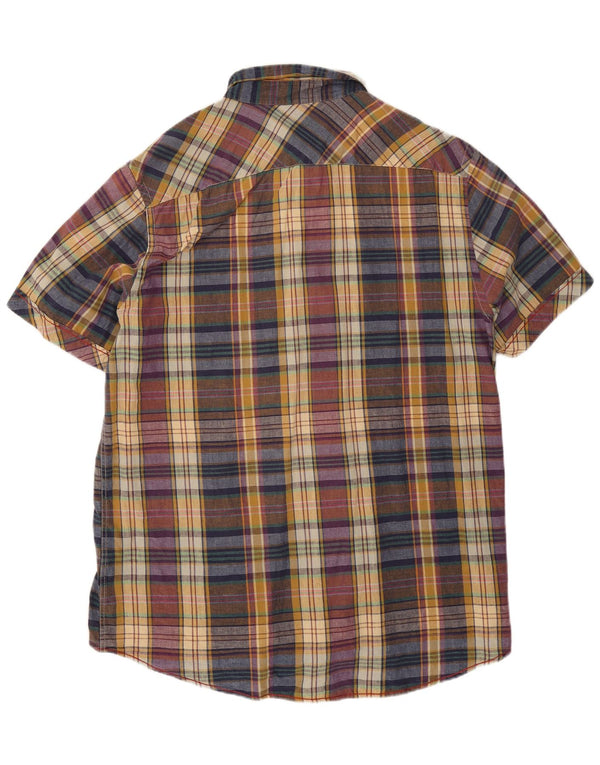 Marlboro Classics Kortærmet Slim Fit skjorte til mænd 3XL flerfarvet ternet