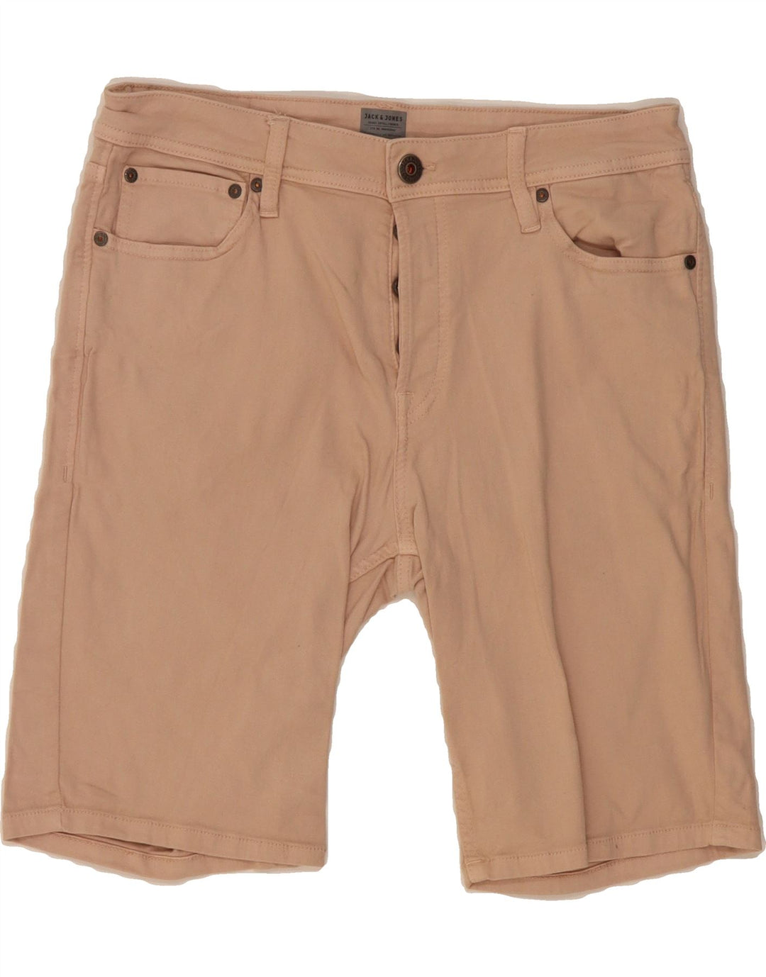 JACK & JONES Mens Denim Shorts Medium W32  Beige Cotton Vintage Jack & Jones and Second-Hand Jack & Jones from Messina Hembry 
