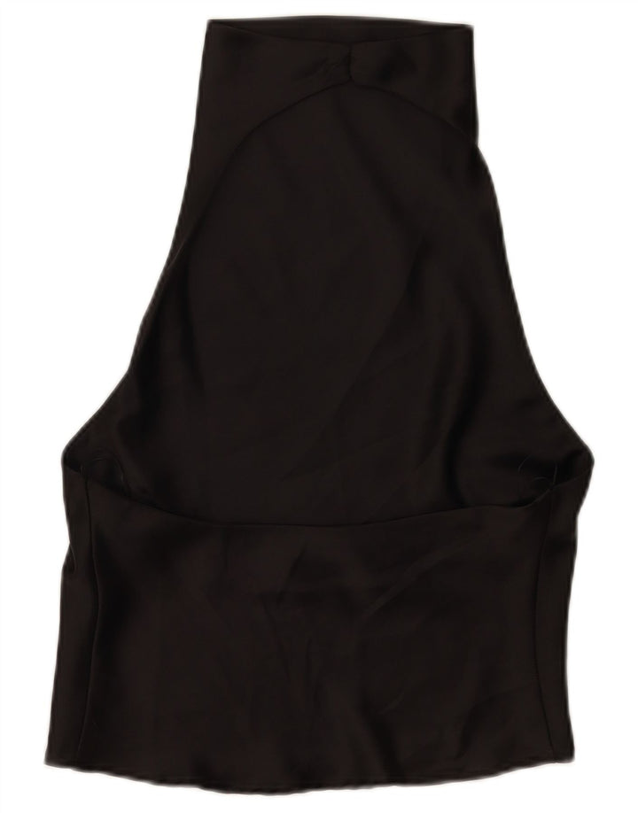 Zara Dame Halter Top UK 10 Small Black
