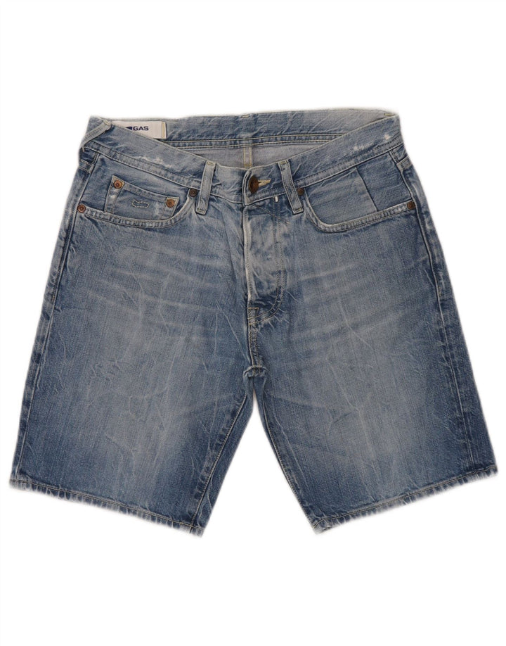Gas denimshorts til kvinder W29 mellemblå bomuld