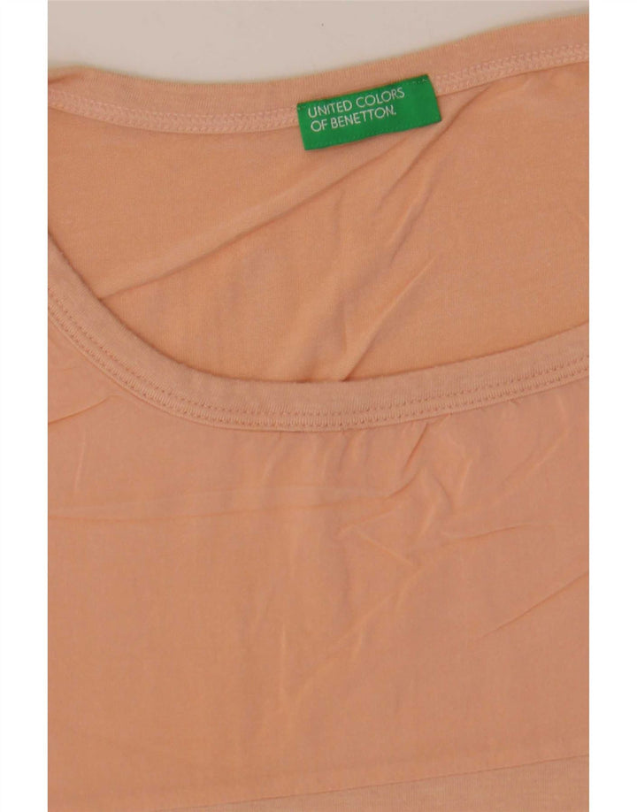 Benetton Dame T-Shirt Top UK 16 Large Pink
