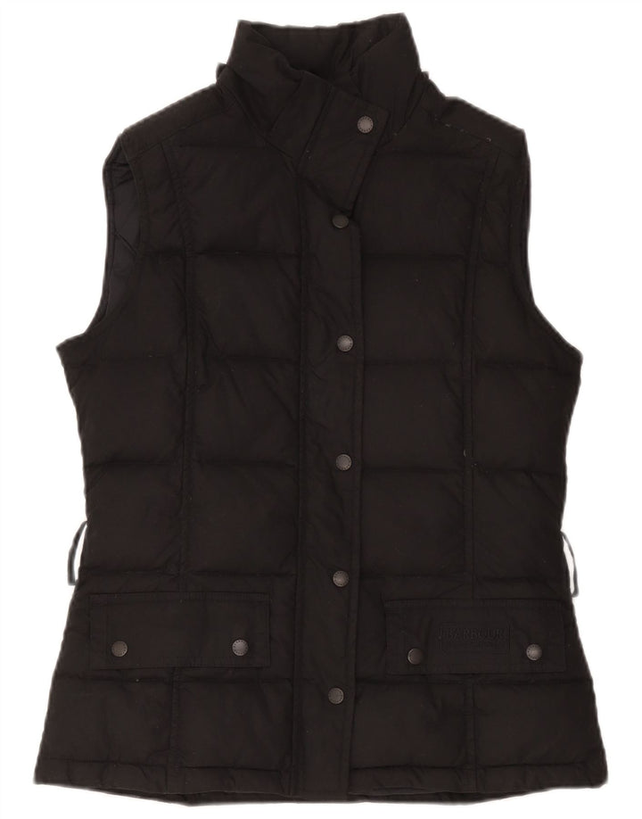 Barbour Womens Polstret Gilet UK 10 Small Black