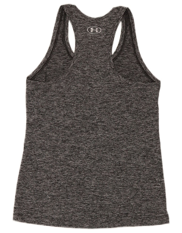 Under Armour Dame Heat Gear Vest Top UK 10 Small Grey Flecked