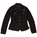 Vintage Utility Jacket til kvinder IT 40 Lille sort bomuld