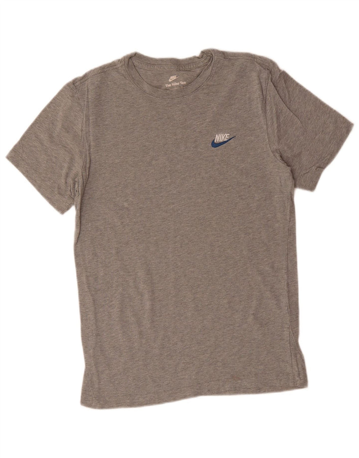 NIKE T-shirt top til mænd, lille grå bomuld