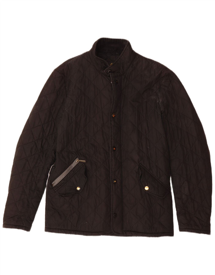 BARBOUR Herre quiltet jakke UK 36 Small Black