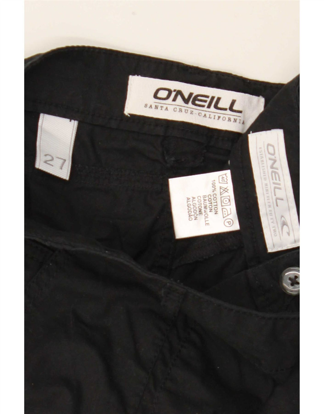 O'Neill Chino Shorts til mænd W27 XS Sort bomuld