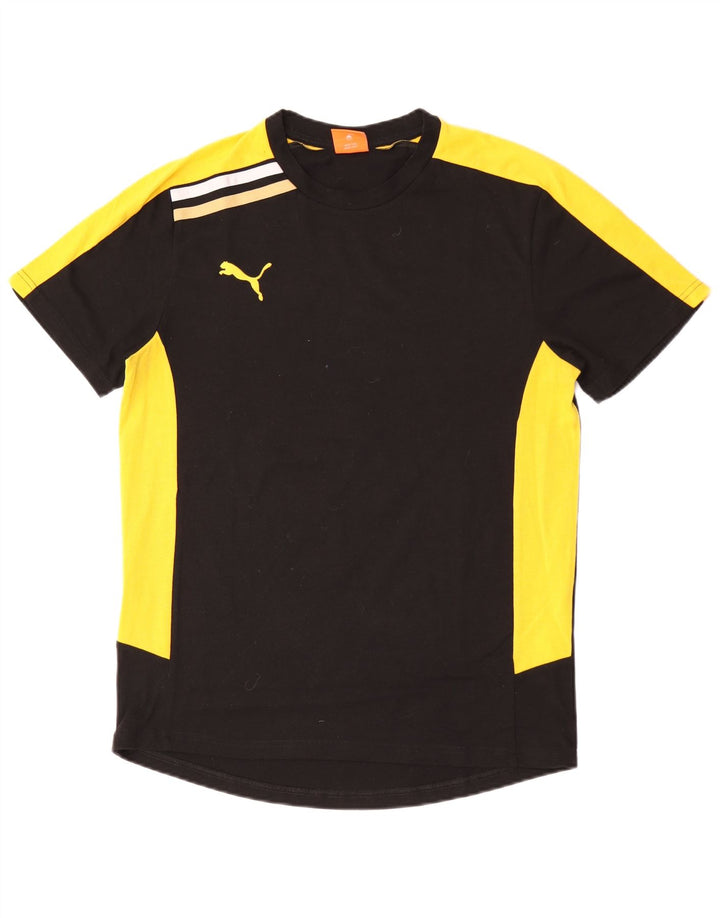 Puma Herre grafisk T-shirt Top Medium Sort Colourblock Polyester