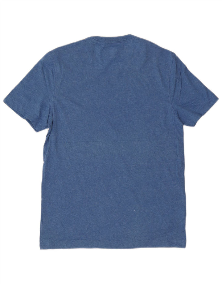 EDDIE BAUER Herre Slim Fit T-Shirt Top Lille Blå Bomuld