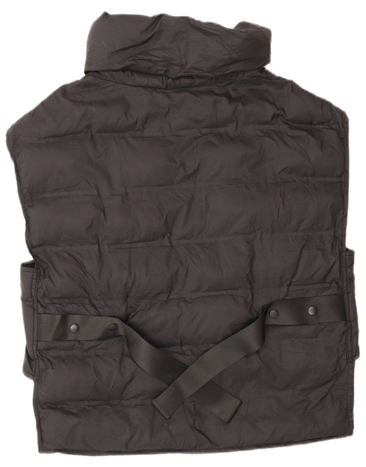 Zara Womens Oversized Polstret Gilet UK 10 Small Black