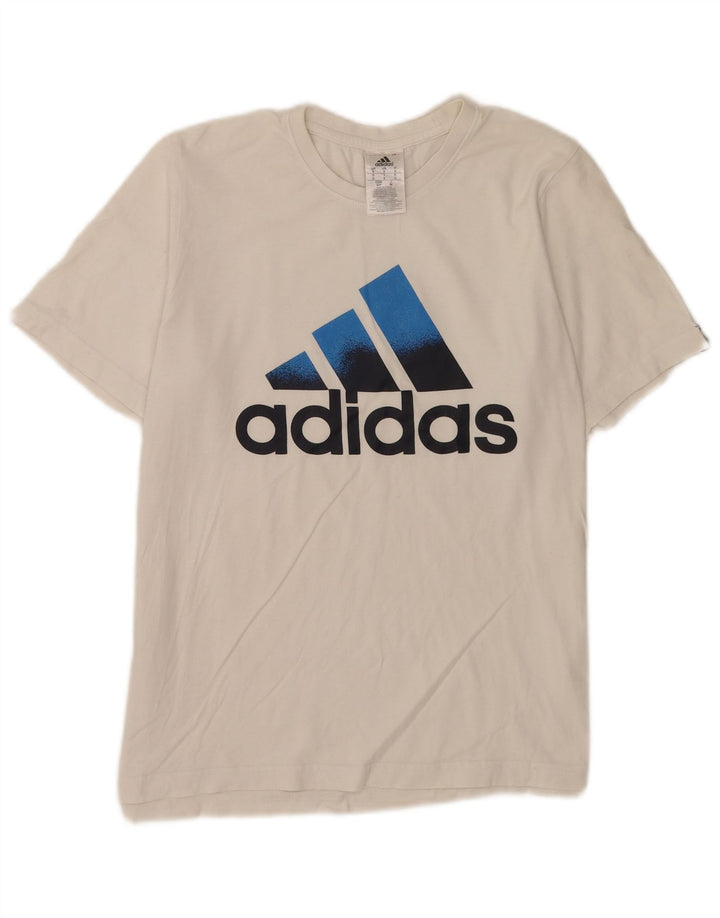 Adidas Herre grafisk T-shirt top lille hvid bomuld