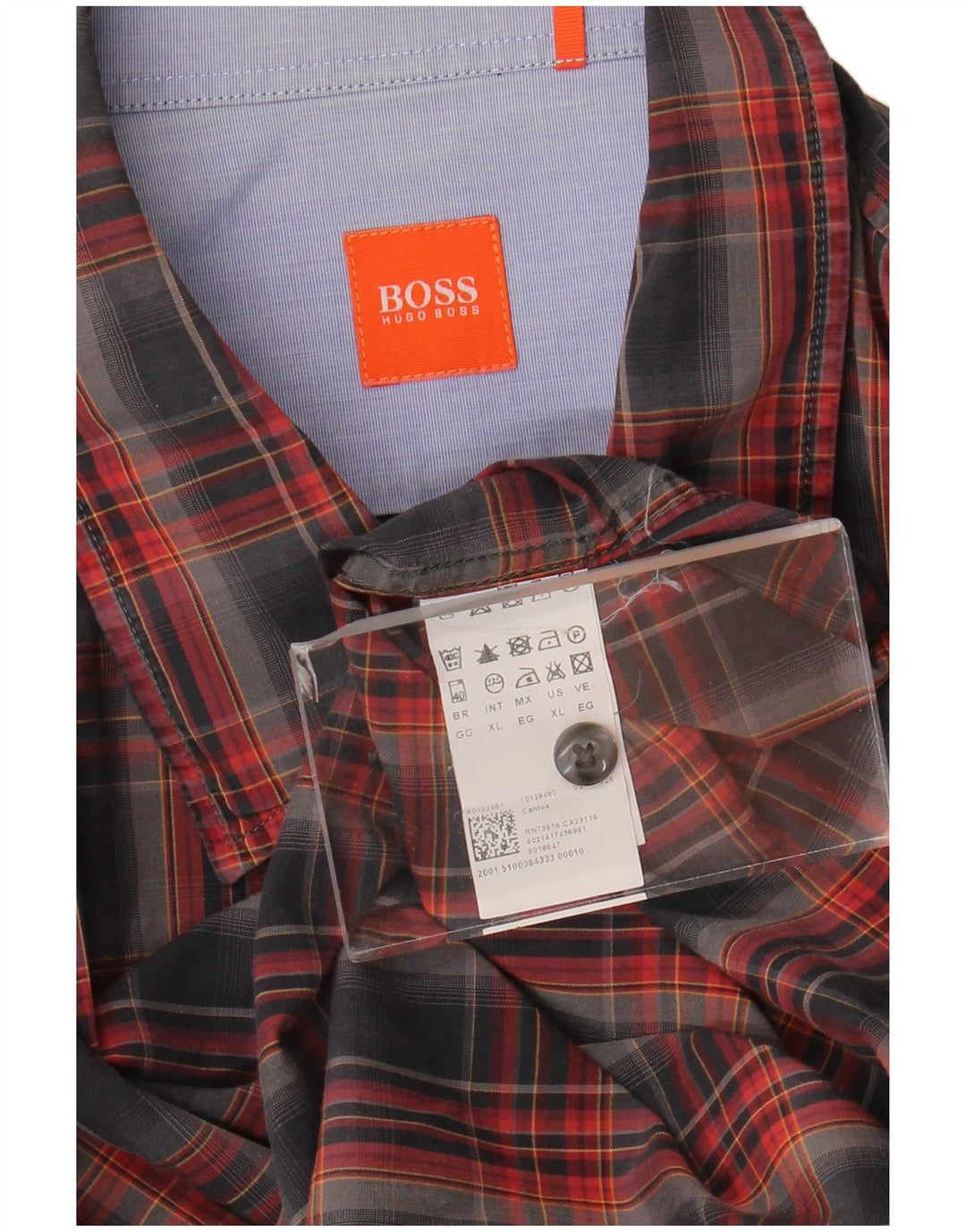 Hugo Boss herreskjorte XL flerfarvet ternet