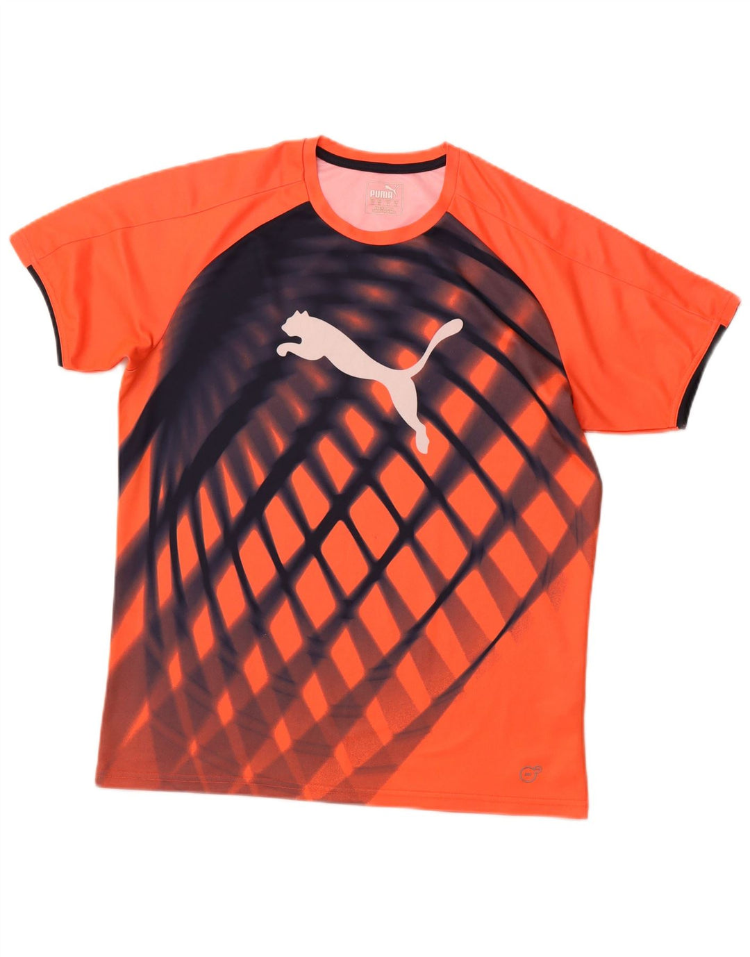 Puma Herre Grafisk T-Shirt Top Medium Orange Ternet