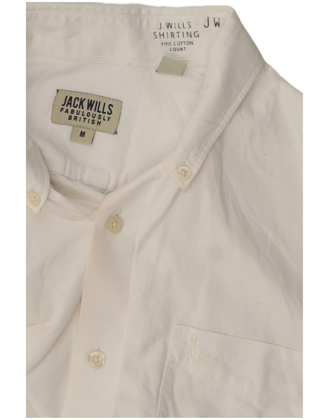 Jack Wills Herreskjorte Medium Hvid Bomuld