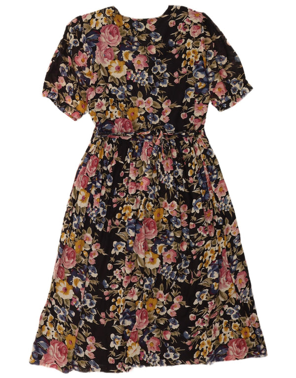 Capricci By Marcel Dame A-Line Kjole UK 14 Medium Black Floral