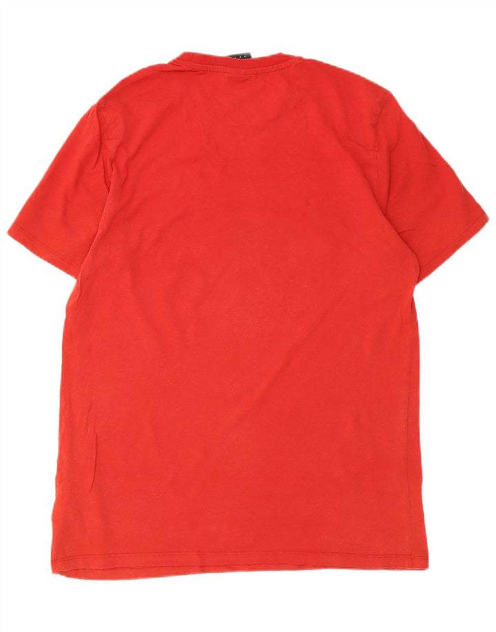 Umbro Herre Grafisk T-Shirt Top Medium Rød Bomuld