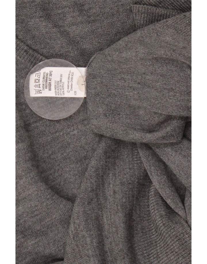 Marks & Spencer Herre V-hals sweater XL Grå Akryl