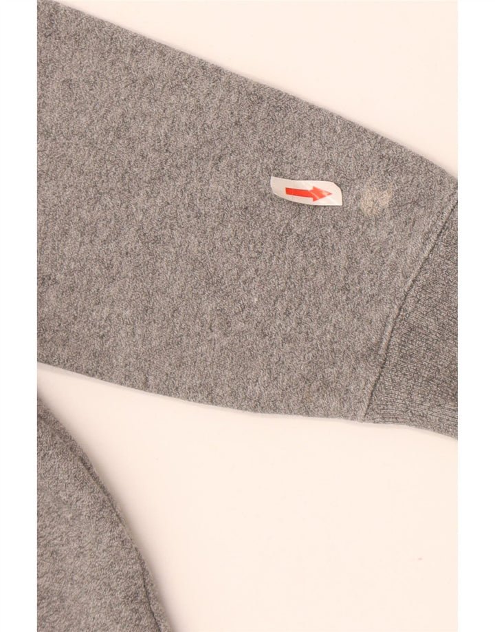 Champion Dame Grafisk Oversized Sweatshirt Jumper UK 10 Lille Grå