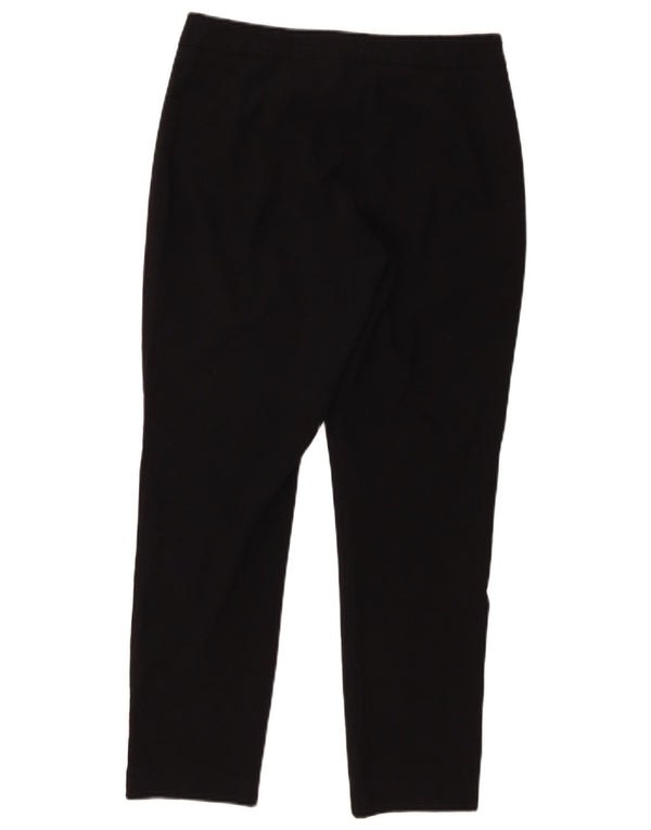 Marks & Spencer Dame Slim Cropped Trousers UK 10 Small W28 L26 Black