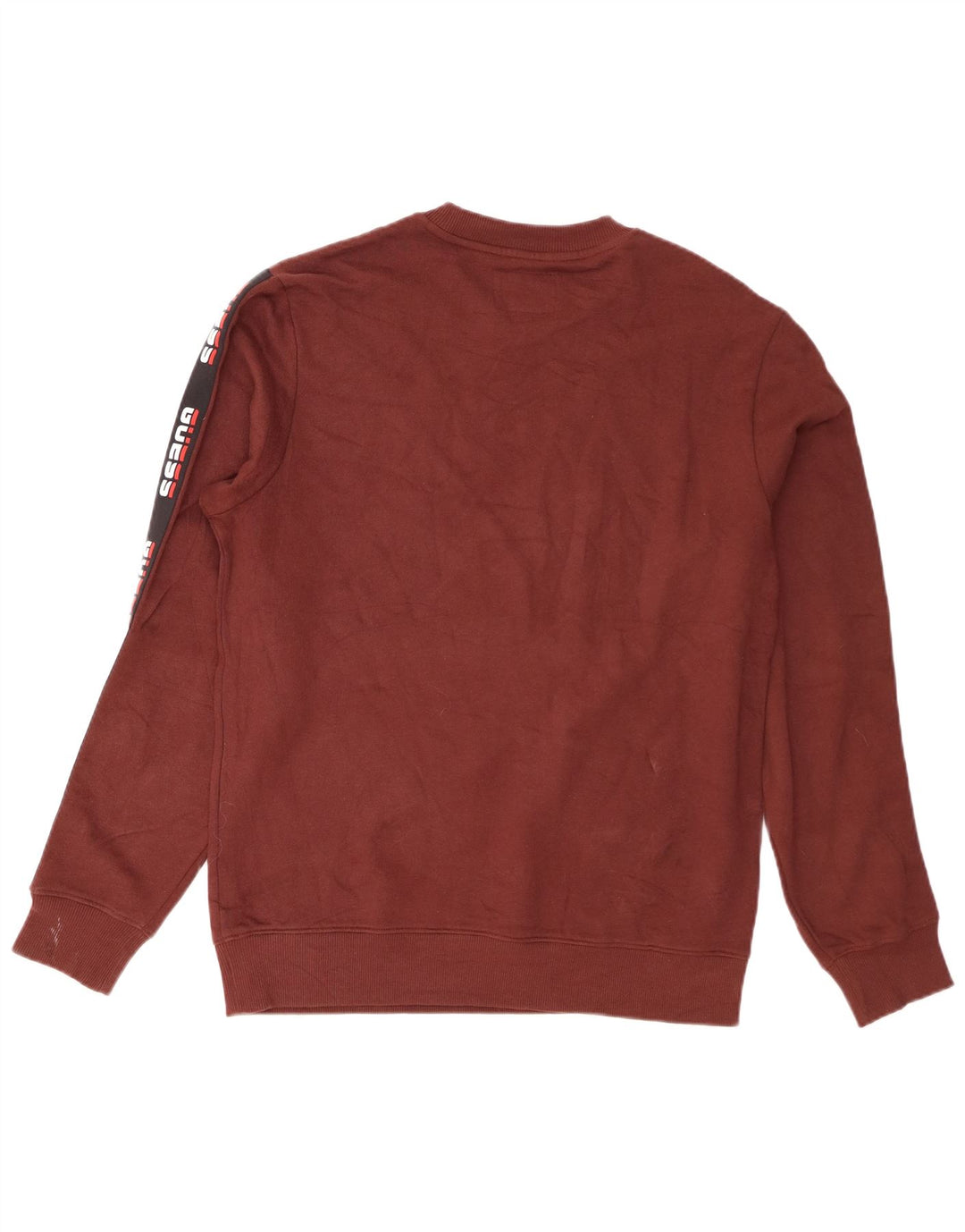 Guess Herre Grafisk Loose Fit Sweatshirt Jumper Lille Brun Colourblock