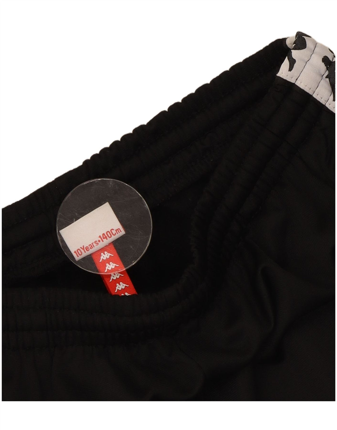 Kappa Boys Graphic Sports Shorts 9-10 år Sort Colourblock Polyester