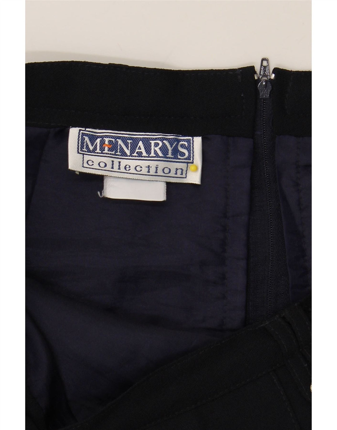 VINTAGE Womens A-Line Skirt UK 16 Large W32  Black Polyester Vintage Vintage and Second-Hand Vintage from Messina Hembry 