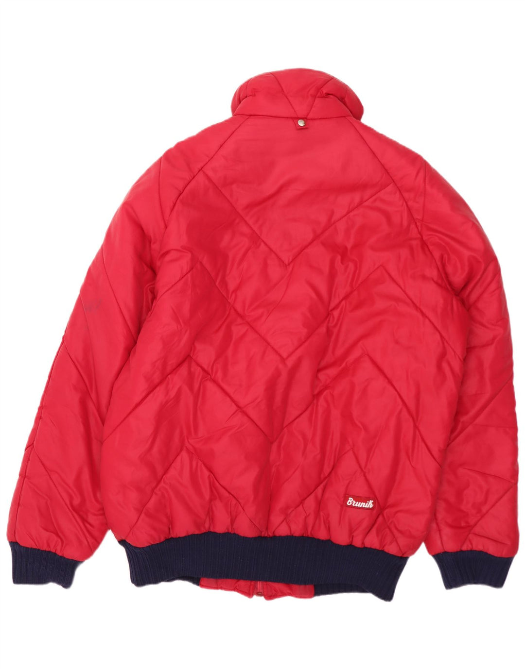 Brunik Polstret Herrejakke UK 38 Medium Rød Colourblock