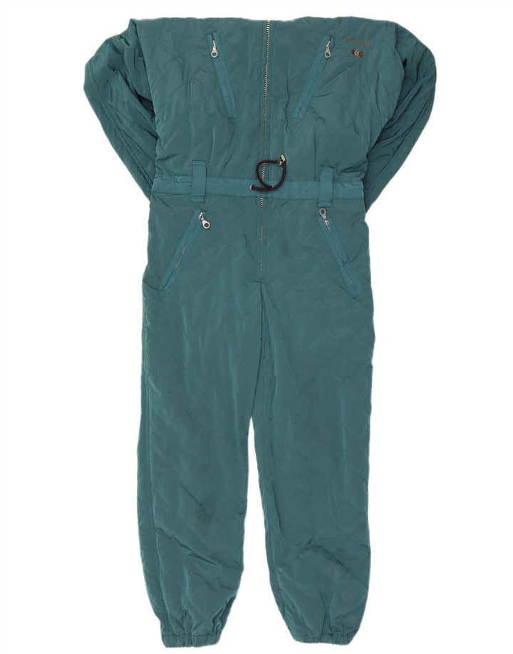 Postkort Dame Hætte Ski Jumpsuit IT 42 Medium Blue Nylon
