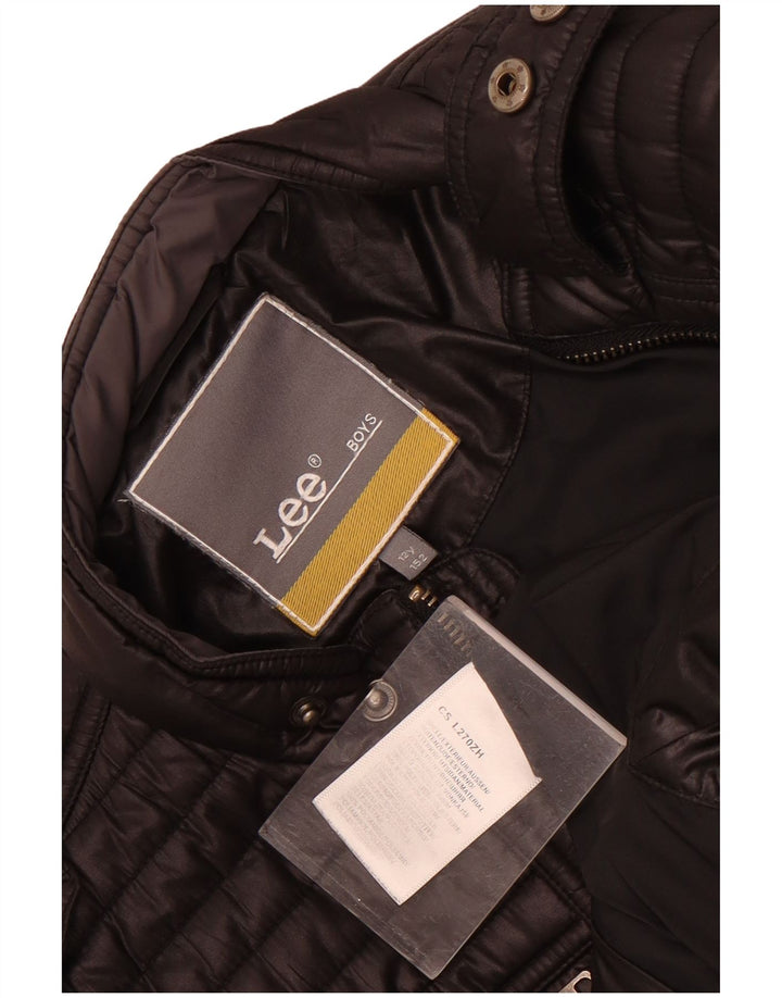 Lee Boys Military Polstret Jakke 11-12 År Sort Polyester