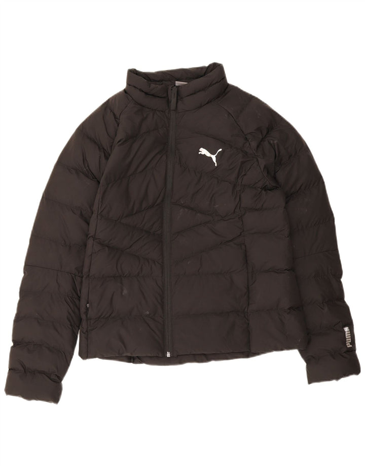Puma polstret jakke til kvinder UK 14 Medium Sort Polyester