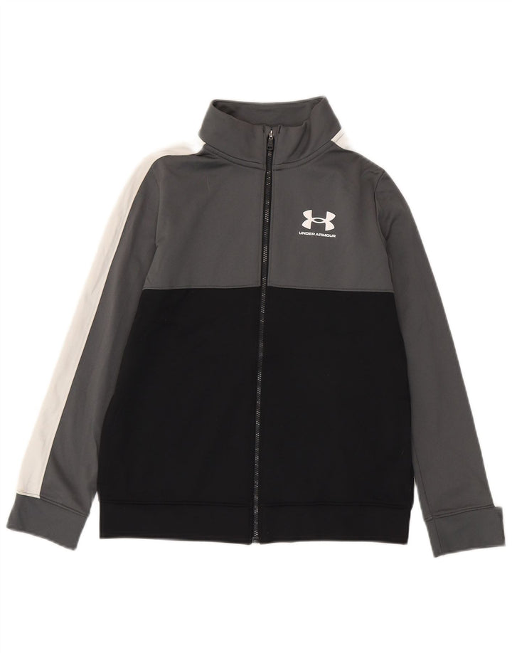 Under Armour drenge træningsdragt topjakke 9-10 år medium grå farveblok