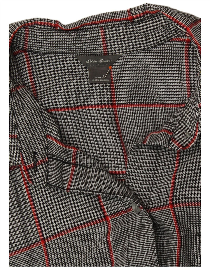 Eddie Bauer Dameskjorte UK 16 Large Grey Check
