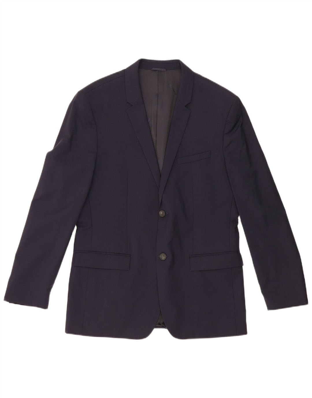 Calvin Klein Herre 2-knaps blazerjakke IT 52 XL Marineblå Ny uld