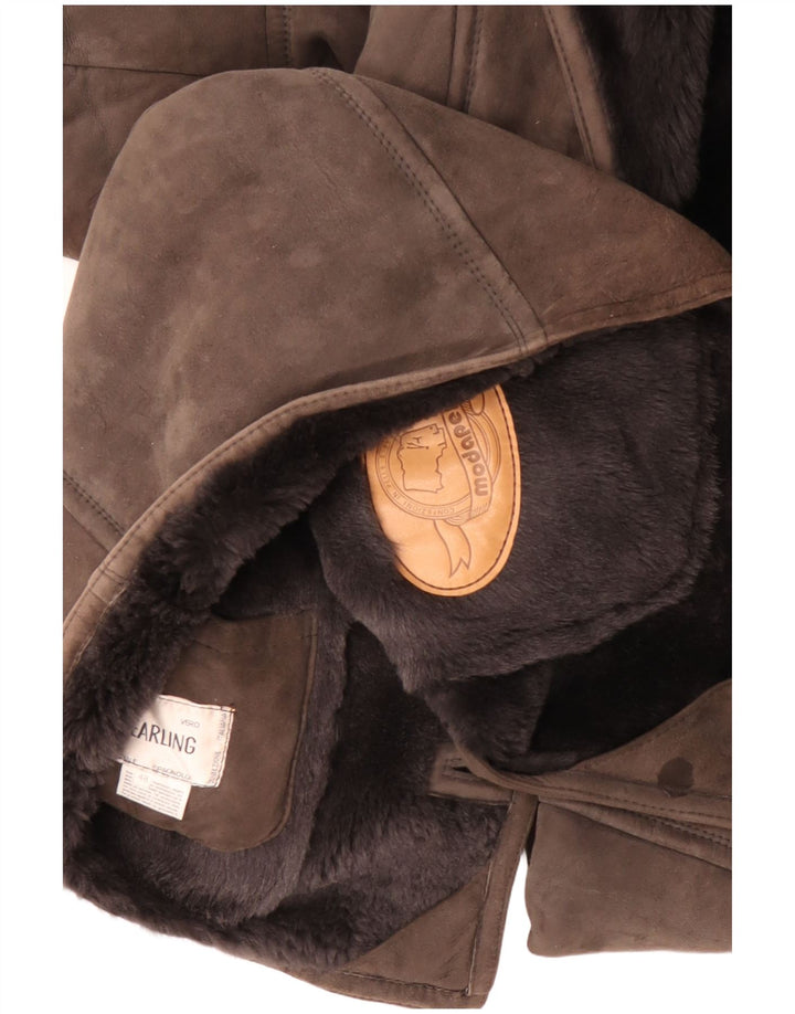 CONBIPEL Shearling-jakke til mænd IT 48 Medium Brun