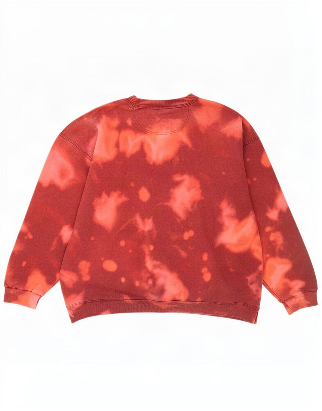 Starter Dame Oversized Sweatshirt Jumper UK 18 XL Brun Tie Dye Bomuld