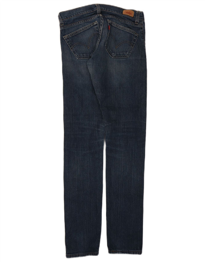 Levi's Dame 504 Vippede Slim Jeans US 5 Medium W30 L32 Blå Bomuld